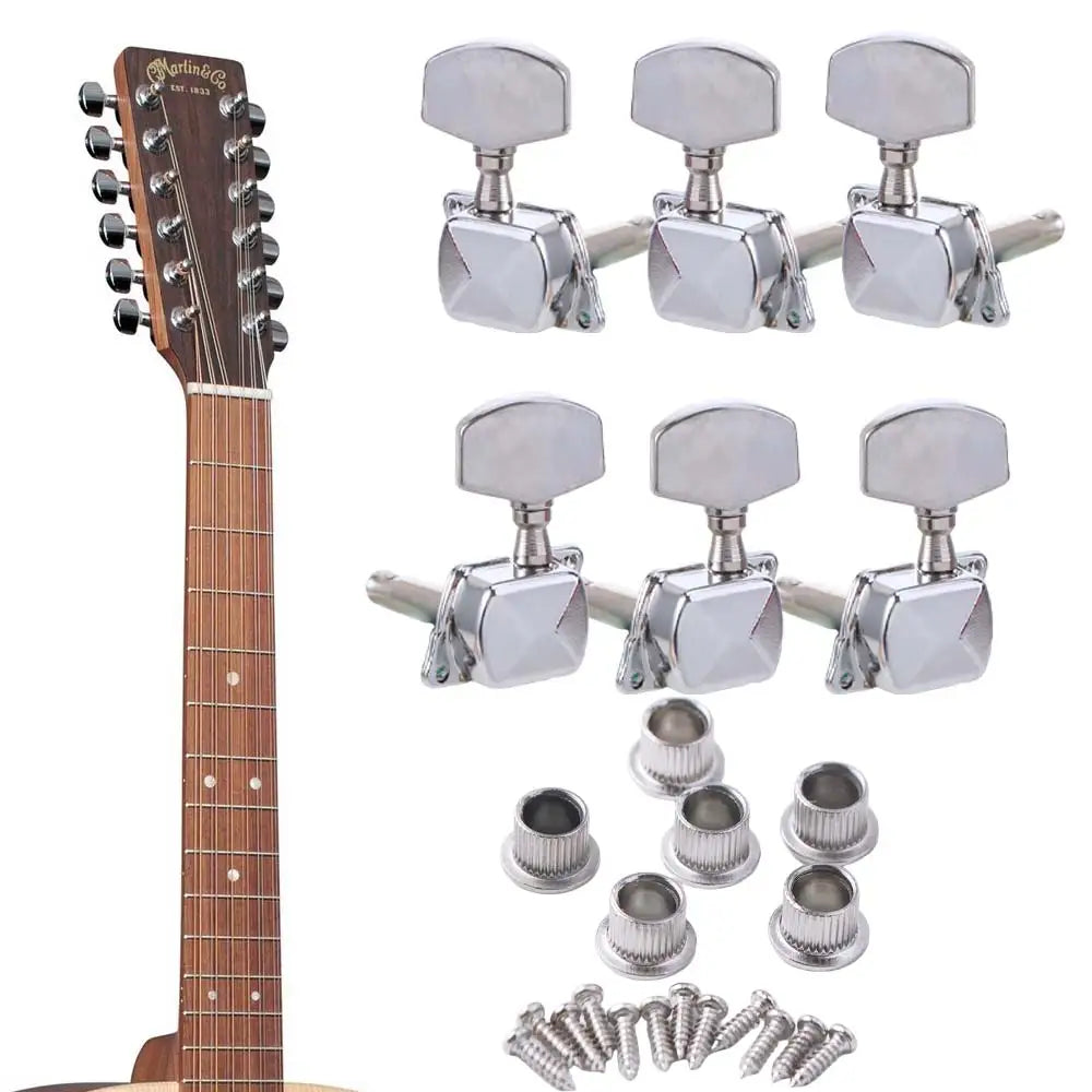 Semi-Closed Guitar Tuning Pegs 3L3R Zinc Alloy Machine Heads Guitar Tuning Pegs PLUSH