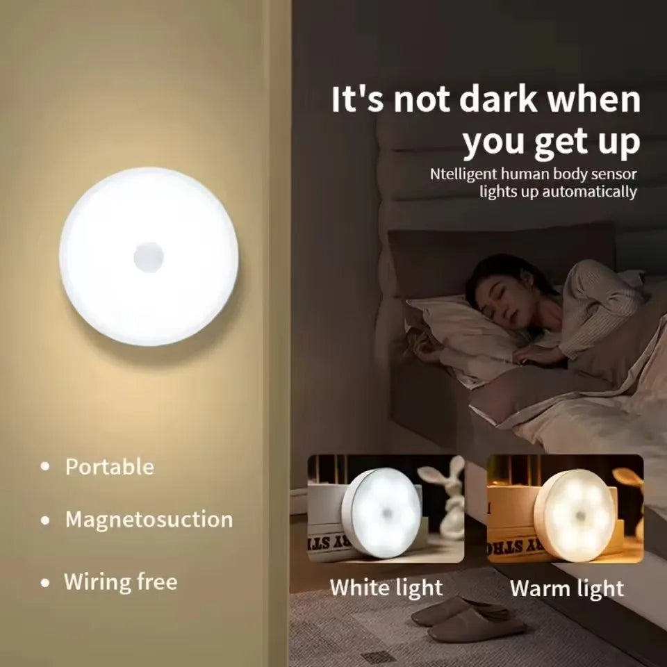 3-Mode LED Touch Night Light – USB Rechargeable Magnetic Lamp LED Night Light PLUSH A- Only White Light