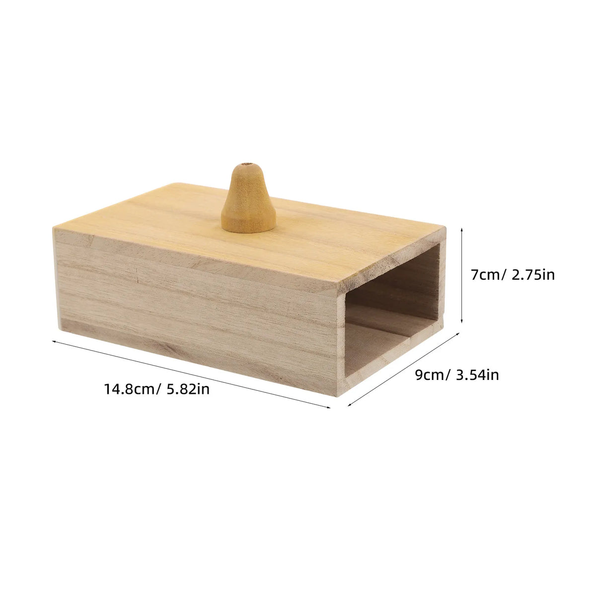 Tuning Fork Wooden Resonance Box – Meditation & Sound Tool Sound Resonance Tool PLUSH