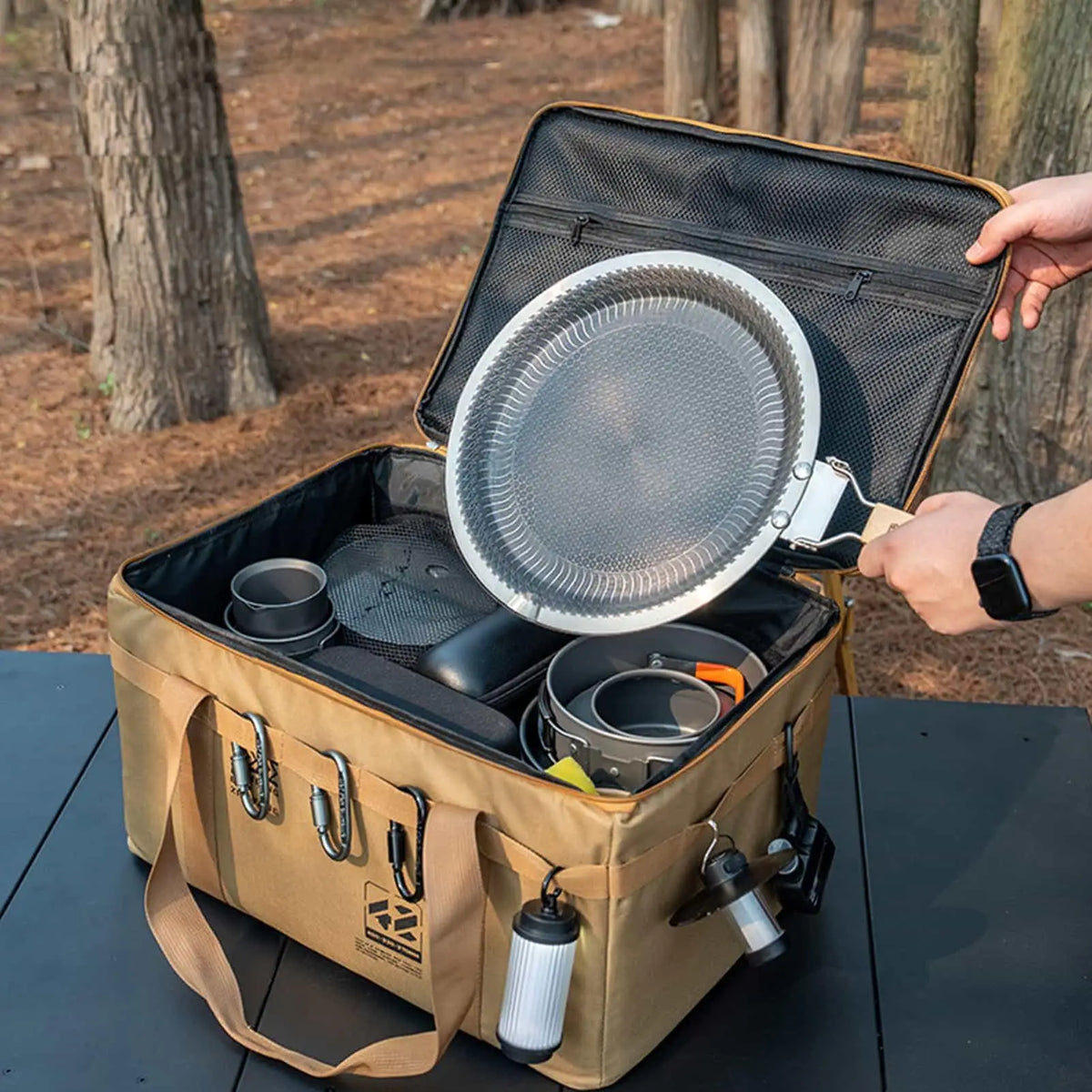 30L Waterproof Foldable Camping Storage Bag | Picnic Organizer Camping Storage Bag PLUSH