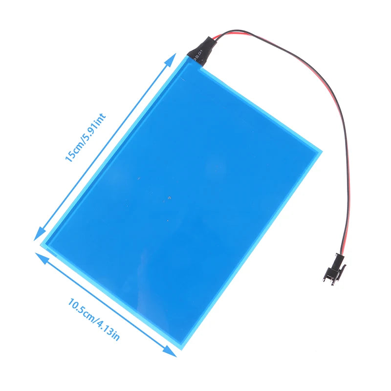 EL LED Backlight Panel 15×13.5cm Electroluminescent + DC 12V Inverter EL Backlight Panel PLUSH