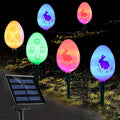 Solar Easter Egg Stake Lights – 8 Modes LED Garden Decor Solar Garden Stake Light PLUSH 5m-20Lights