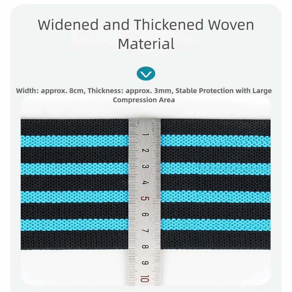 Elastic Knee Wraps 180cm – Compression Straps for Squats Knee Wrap PLUSH