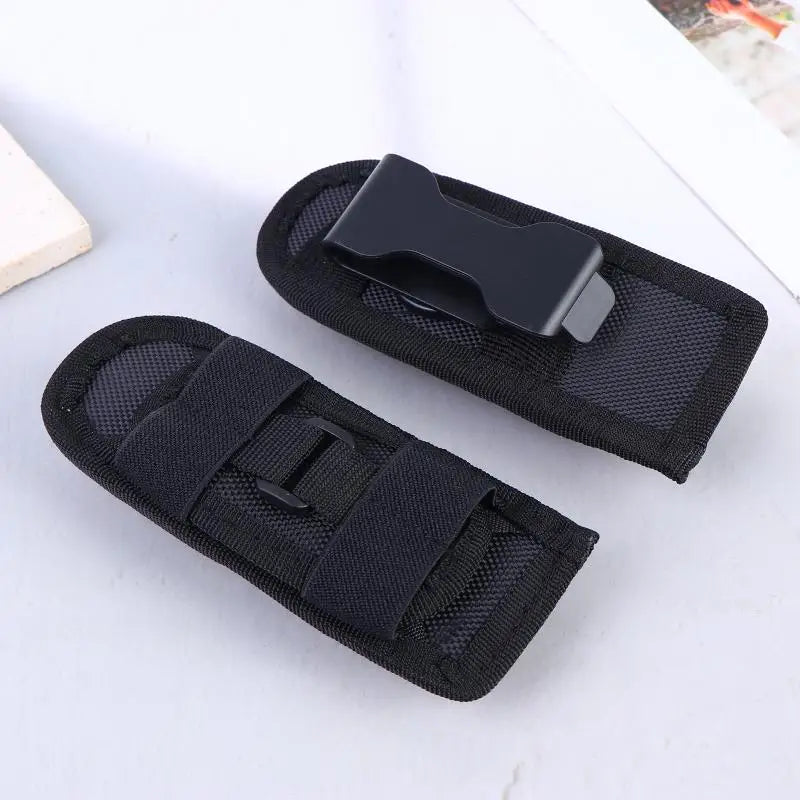 360° Rotatable Belt Flashlight Pouch – Nylon Torch Holster Flashlight Belt Holster PLUSH