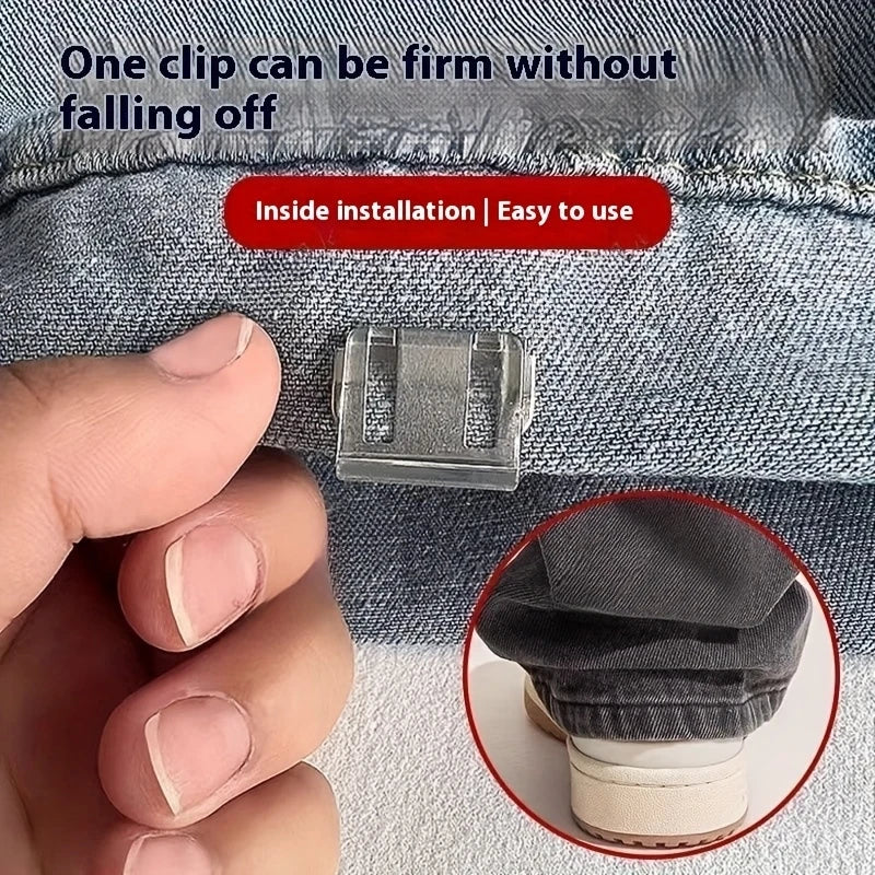 10pcs Invisible Leg Shortening Clips – No-Sew Hem Adjuster Clothing Hem Clips PLUSH