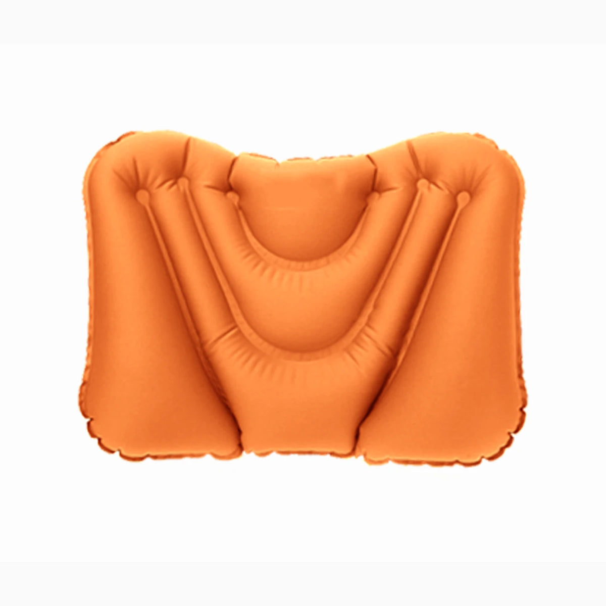 Inflatable Lumbar Support Pillow – Office, Car & Travel Cushion Inflatable Lumbar Pillow PLUSH Orange See below for size descriptions