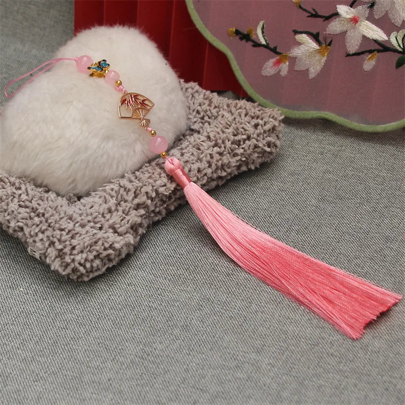 Hanfu Tassel Decoration – Antique Fan Cheongsam Trim | 30cm
