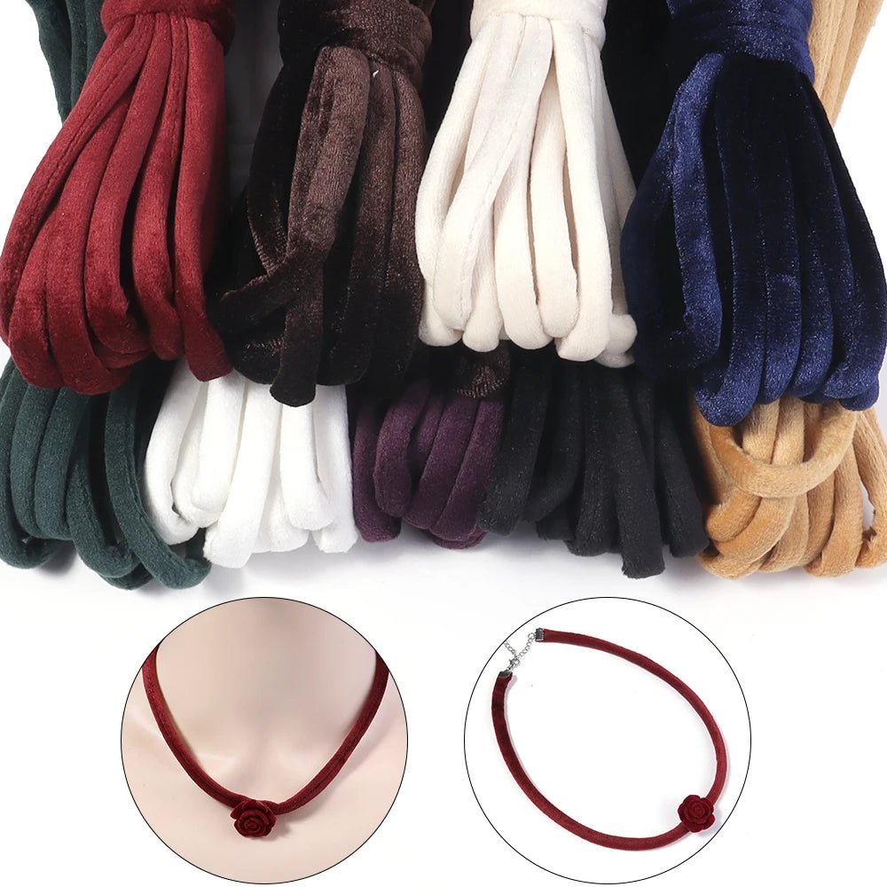 5 Yards Colorful Velvet Yarn Rope – Soft Thick DIY Craft Cord Craft Yarn Cord PLUSH