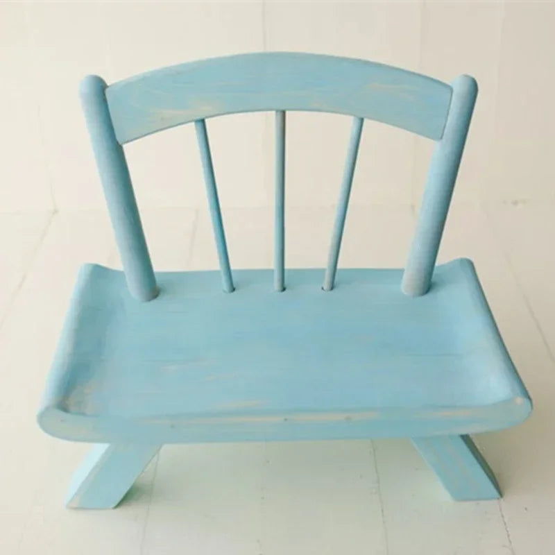 Vintage Wooden Chair & Bed Newborn Photography Props Photography Props PLUSH