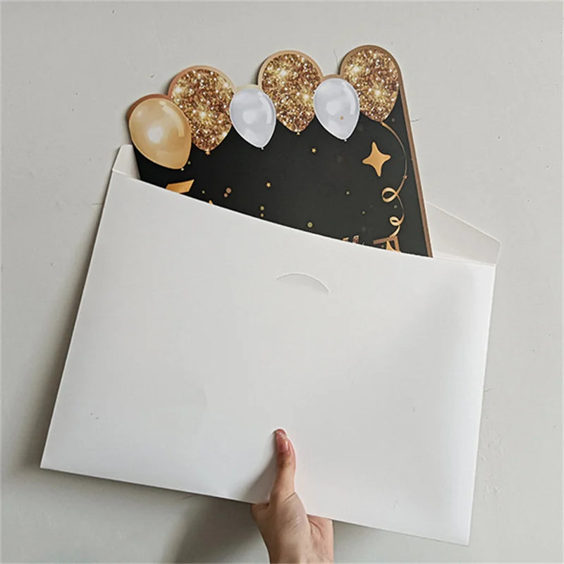 Black Gold Giant Birthday Guestbook & Commemorative Card Party Guestbook PLUSH