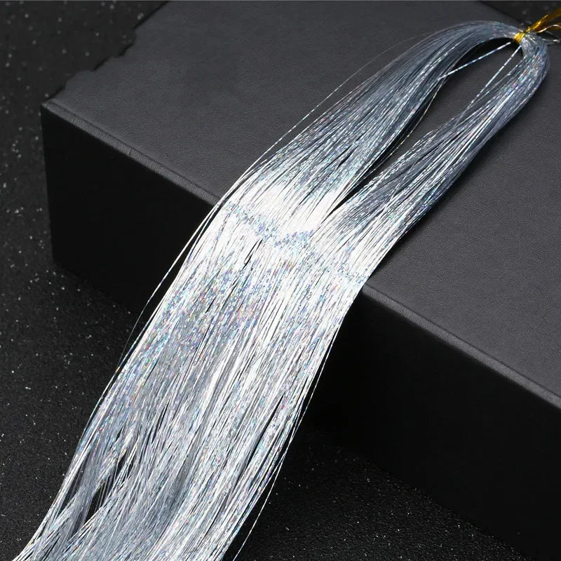 Sparkle Hair Tinsel Extensions 100cm – Colorful Braiding Dazzles