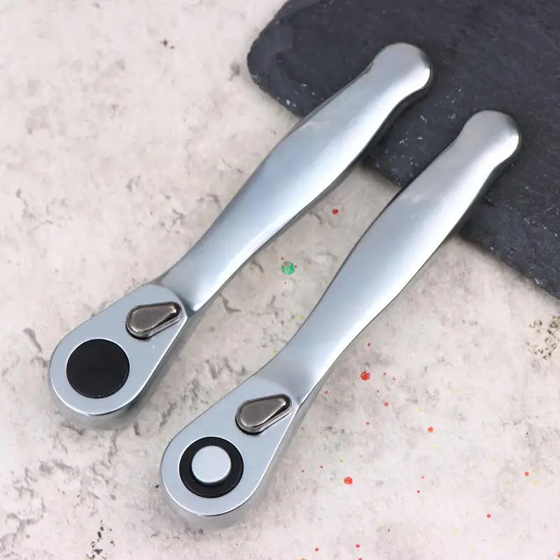 1/4" Drive 72-Tooth Mini Ratchet Wrench | Quick Release Tool Ratchet Wrench PLUSH