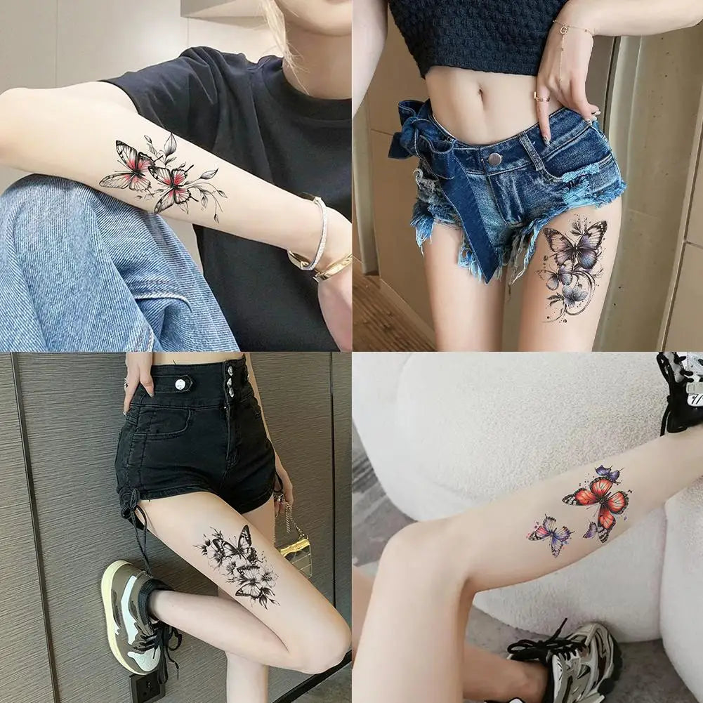 Colorful Butterfly Temporary Tattoo Stickers – Men & Women Temporary Tattoo Sticker PLUSH