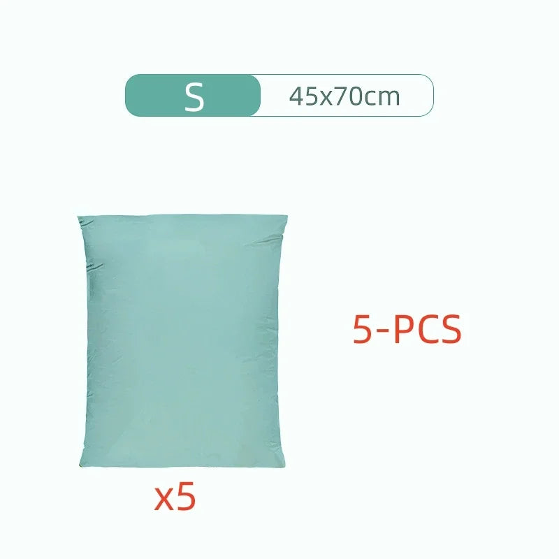 TAILI No-Pump Vacuum Storage Bags 3-5PC | Clothes & Blankets Vacuum Storage Bags PLUSH S 5 PCS