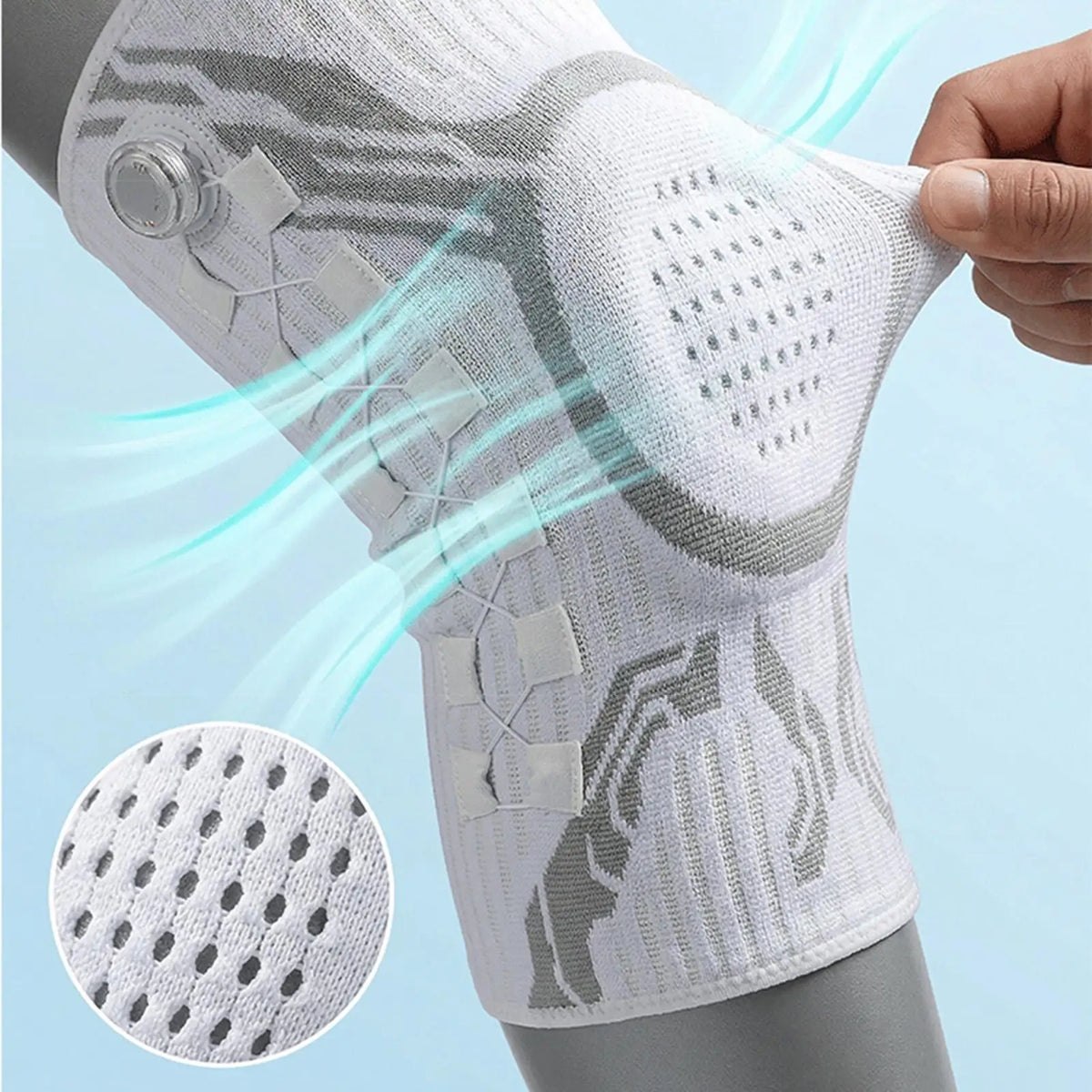 Knee Compression Brace Sleeves 1 Pair – Sports & Workout Knee Compression Brace PLUSH
