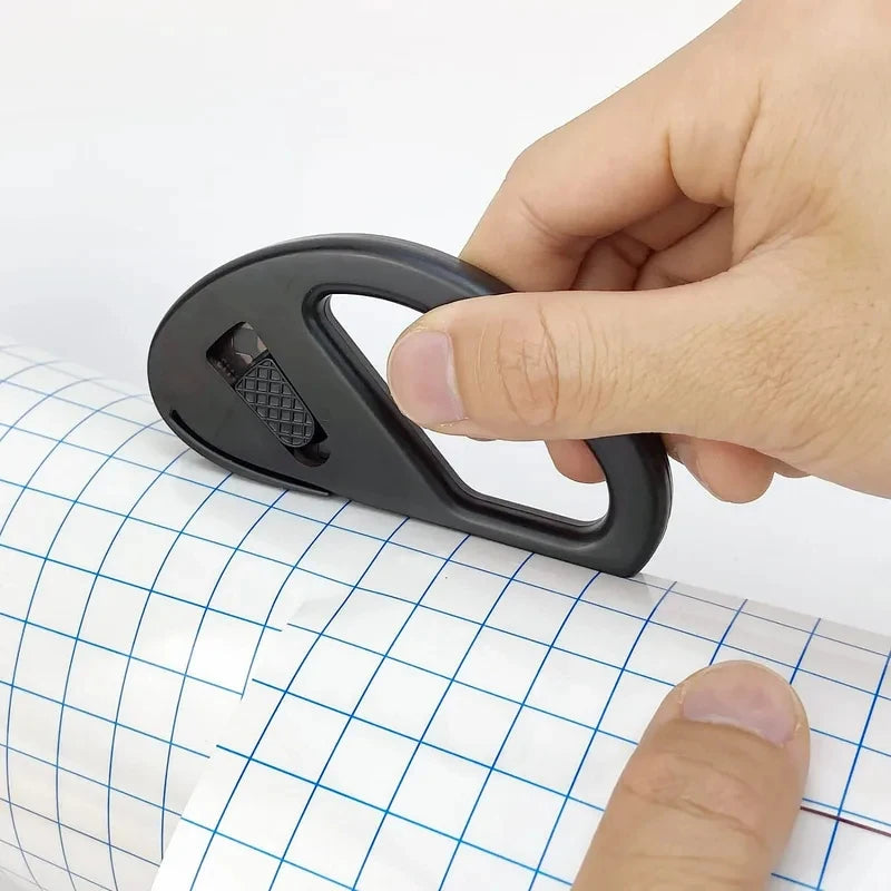 Easy-Glide Wrapping Paper Cutter – Safe Blade Design Paper Cutter Tool PLUSH