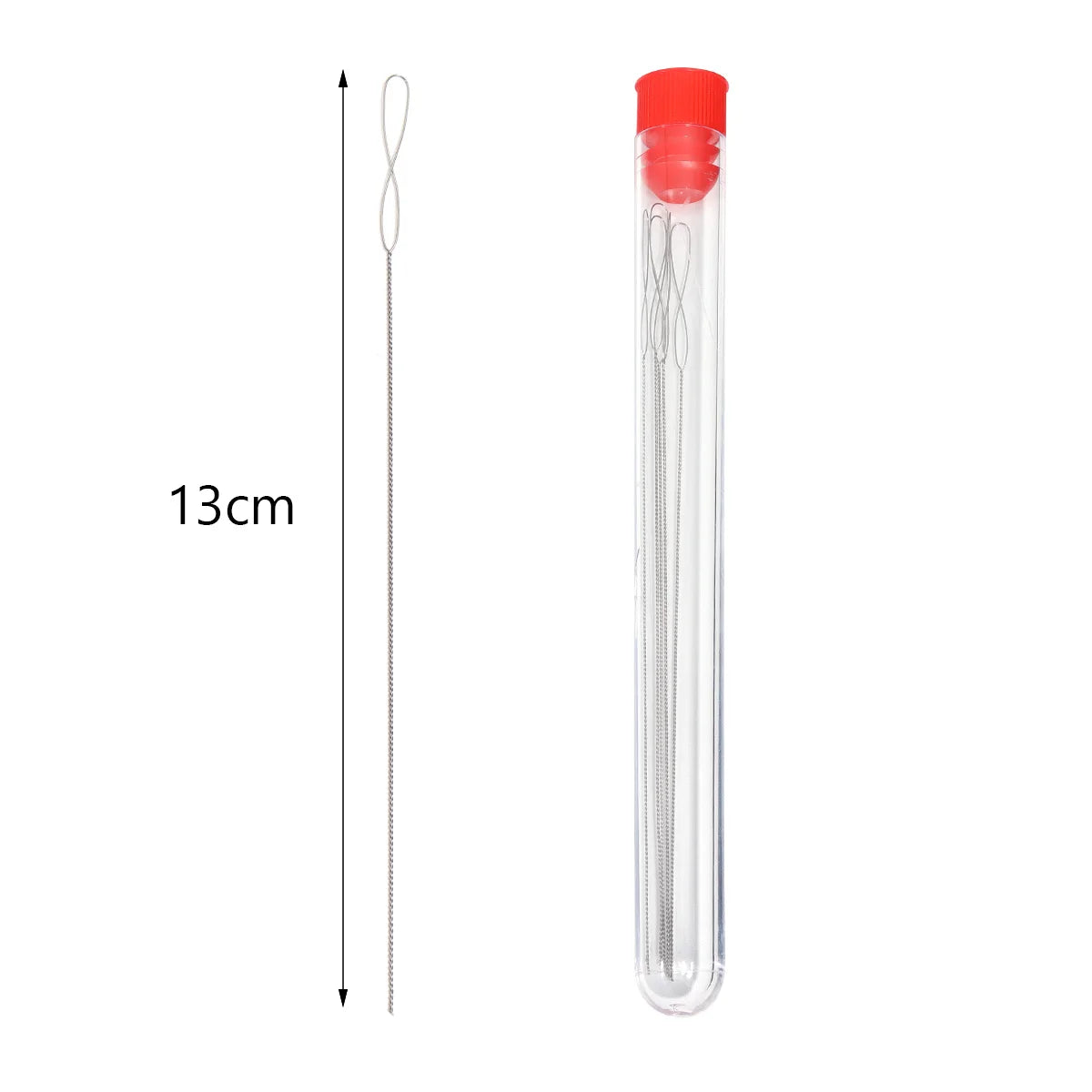 Big Eye Curved Beading Needles 5-7pcs | DIY Jewelry Making Beading Needles PLUSH 0.6x130mm 5pcs