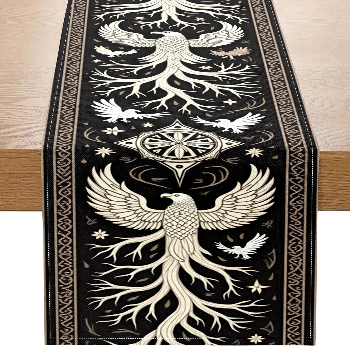 Tree of Life Eagle Totem Table Runner – Home & Party Décor Table Runner PLUSH A 33X275Cm