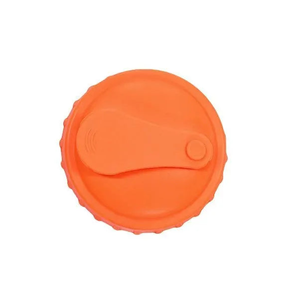 Reusable Silicone Soda Can Lid – Beer & Drink Can Stopper Silicone Can Lid PLUSH Orange