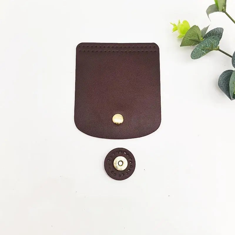 PU Leather Bag Flap Cover with Magnetic Snap – DIY Crochet Bag Bag Flap Accessory PLUSH A2