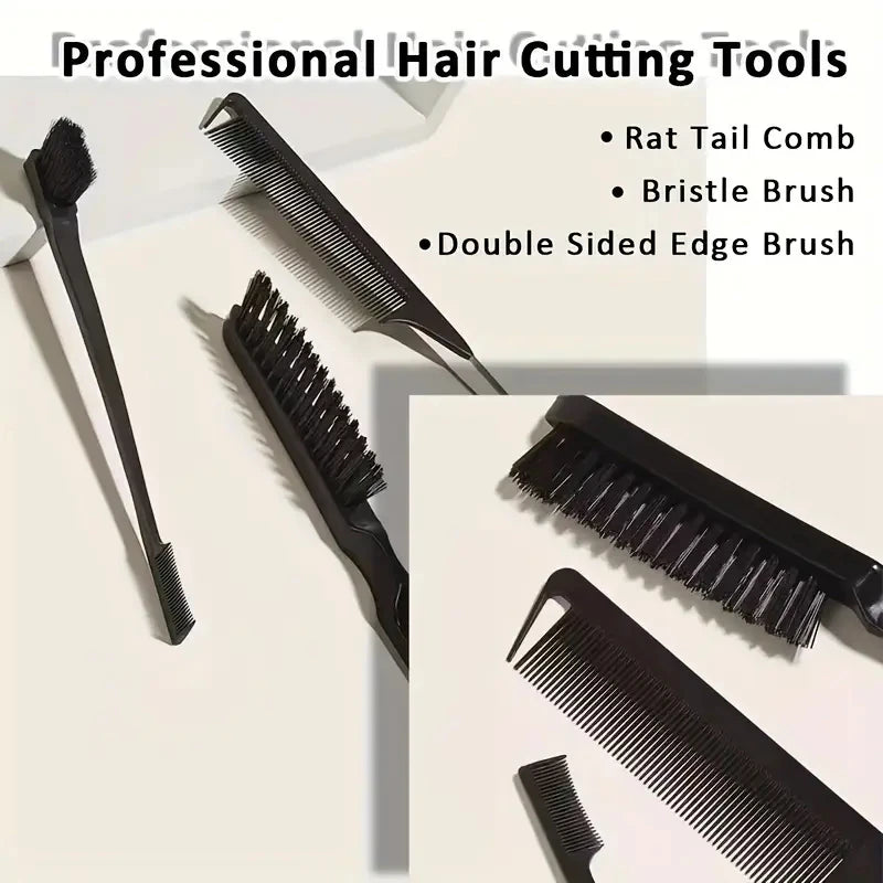 Bristle Slick Back Hair Brush – Edge Control & Ponytail Hair Styling Brush PLUSH