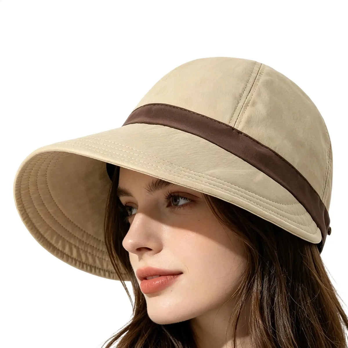 Women's Wide Brim UV Sun Hat – Adjustable Beach Visor Cap Women's Sun Hat PLUSH