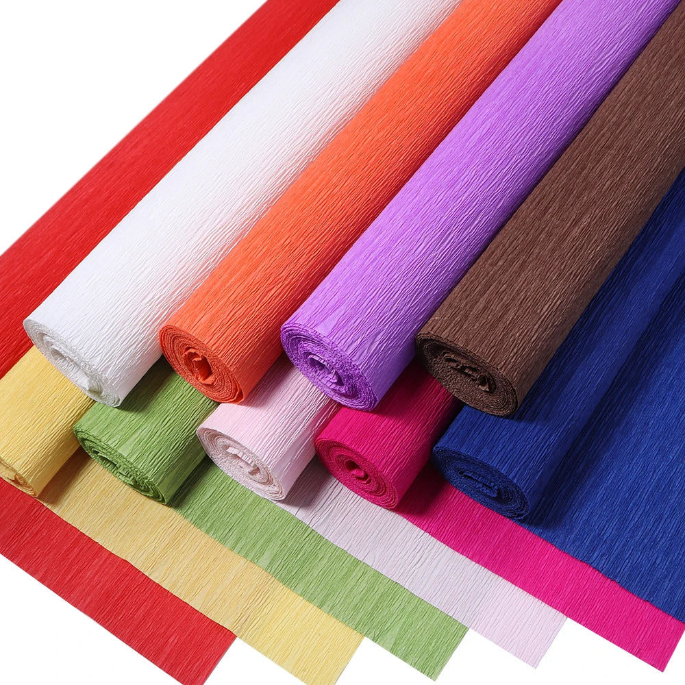 Colored Crepe Paper Roll 50x25cm – DIY Party & Wedding Decor Crepe Paper Roll PLUSH