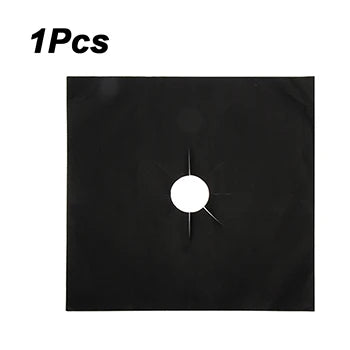 Gas Stove Protection Pads – Reusable, Washable & Heat-Resistant Stove Protector Pad PLUSH Black-1PCS