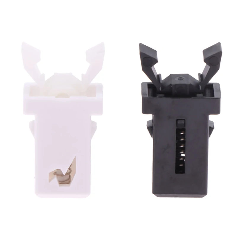 10pcs Trash Can Lid Latch Replacement Clips – Black & White Bin Lid Latch Clip PLUSH