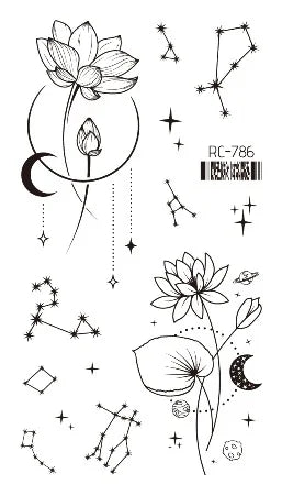 Pink Butterfly Temporary Tattoo Sticker – Waterproof Body Art Temporary Tattoo PLUSH RC-786