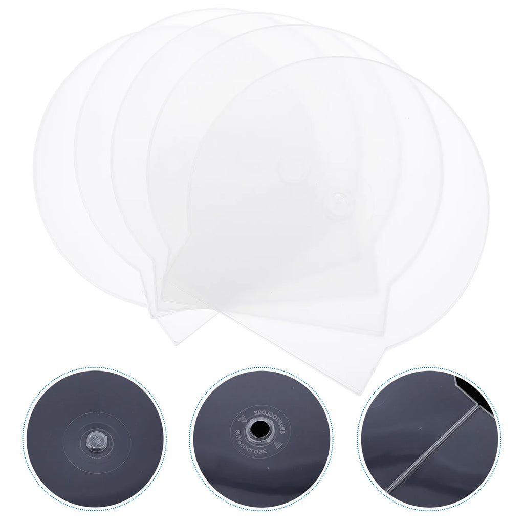 15-Pack Clear CD Jewel Cases – Clamshell DVD Disc Holders CD DVD Storage Case PLUSH