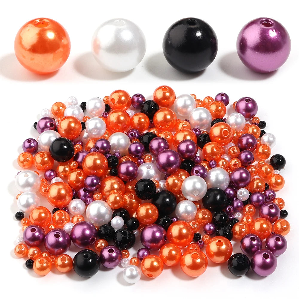 Halloween ABS Pearl Spacer Beads 4–12mm | DIY Jewelry Making Jewelry Spacer Beads PLUSH