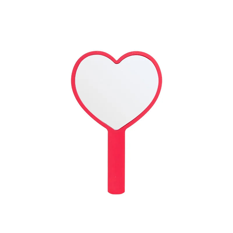 Heart-Shaped Handheld Vanity Mirror – Cute Portable Makeup Mirror Handheld Vanity Mirror PLUSH