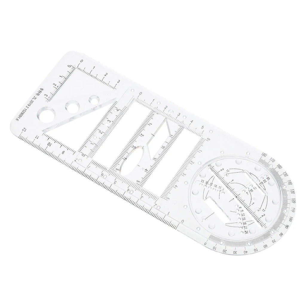 Geometric Drawing Template Ruler – Math & Drafting Stencil Drawing Template Ruler PLUSH