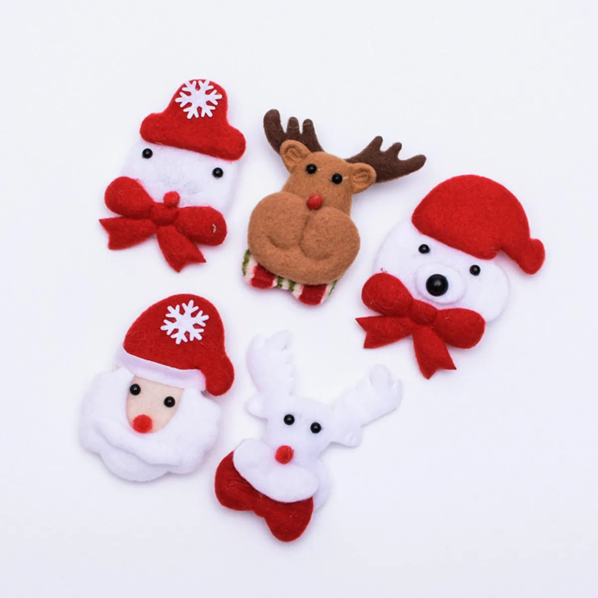 5pcs LED Santa Claus Luminous Pens – Christmas Party Props Novelty LED Pens PLUSH