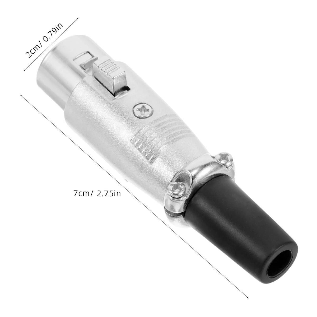 Foxnovo XLR Balanced Mic Cable Connector – Studio & Stage Plug XLR Audio Connector PLUSH