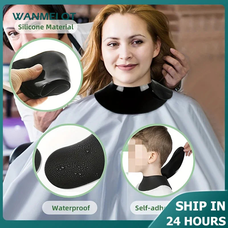 Silicone Hair Cutting Shawl & Dyeing Neck Wrap | Barber Cape Hair Cutting Cape PLUSH