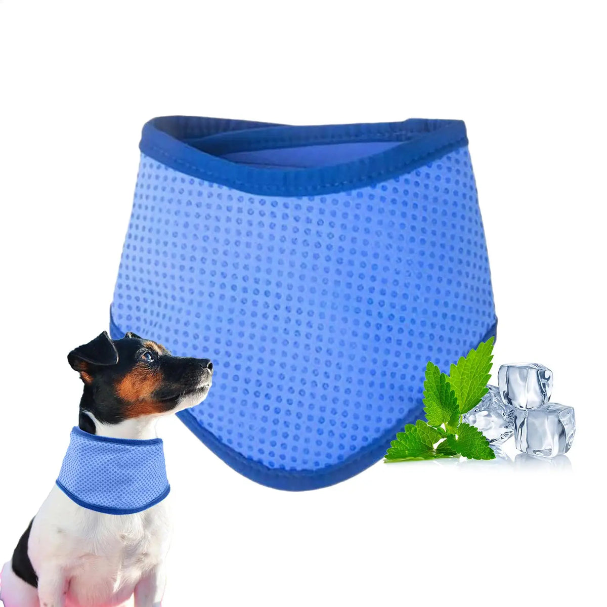 Dog Cooling Bandana – Adjustable Evaporative Neck Scarf Dog Cooling Bandana PLUSH