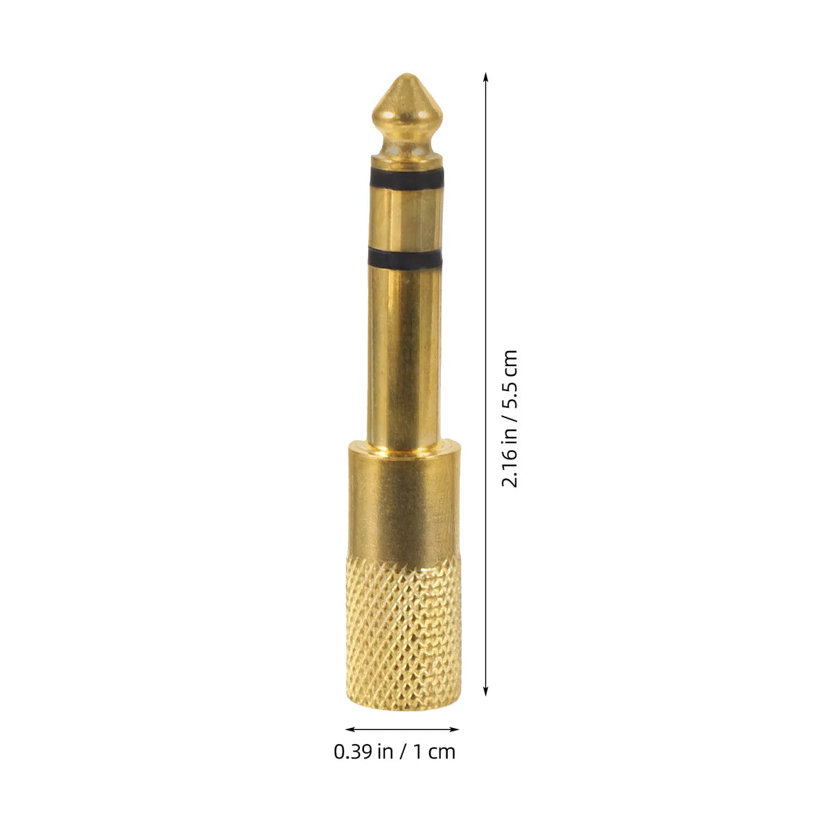 Gold Male to Female Audio Adapter for Guitar, Mic & Headphones Audio Adapter PLUSH