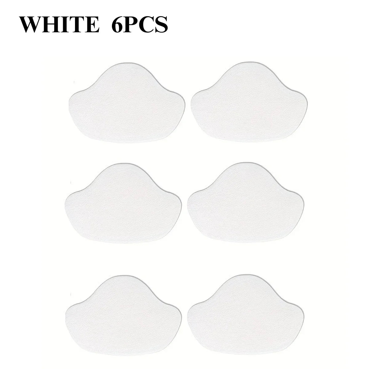 6-Pack PU Sneaker Heel Repair Patches – Shoe Protector Stickers Shoe Repair Patches PLUSH white