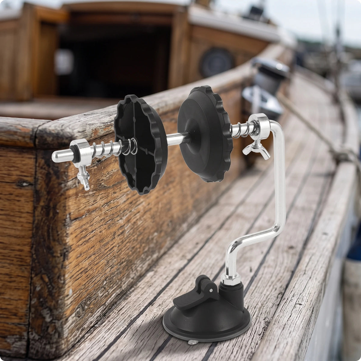Fishing Line Winder with Suction Cup | Aluminum Spooler Fishing Line Spooler PLUSH Suction Base Abs Pos
