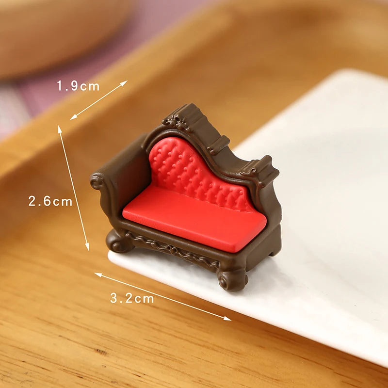 1/12 Scale Dollhouse Miniature Furniture Living Room Decor Dollhouse Miniature Furniture PLUSH A10