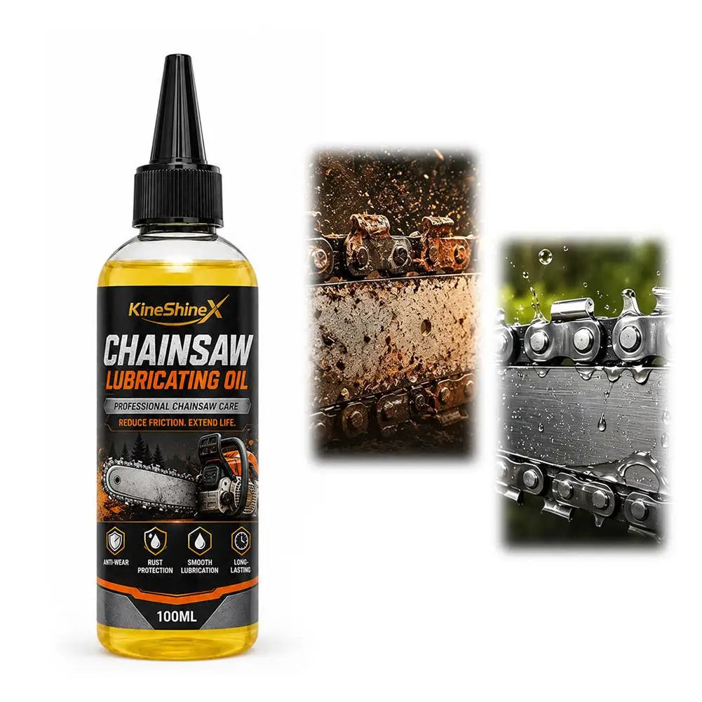 Chainsaw Chain Lubricant Oil – Rust & Wear Resistant 100ml Chainsaw Chain Oil PLUSH 1PCS