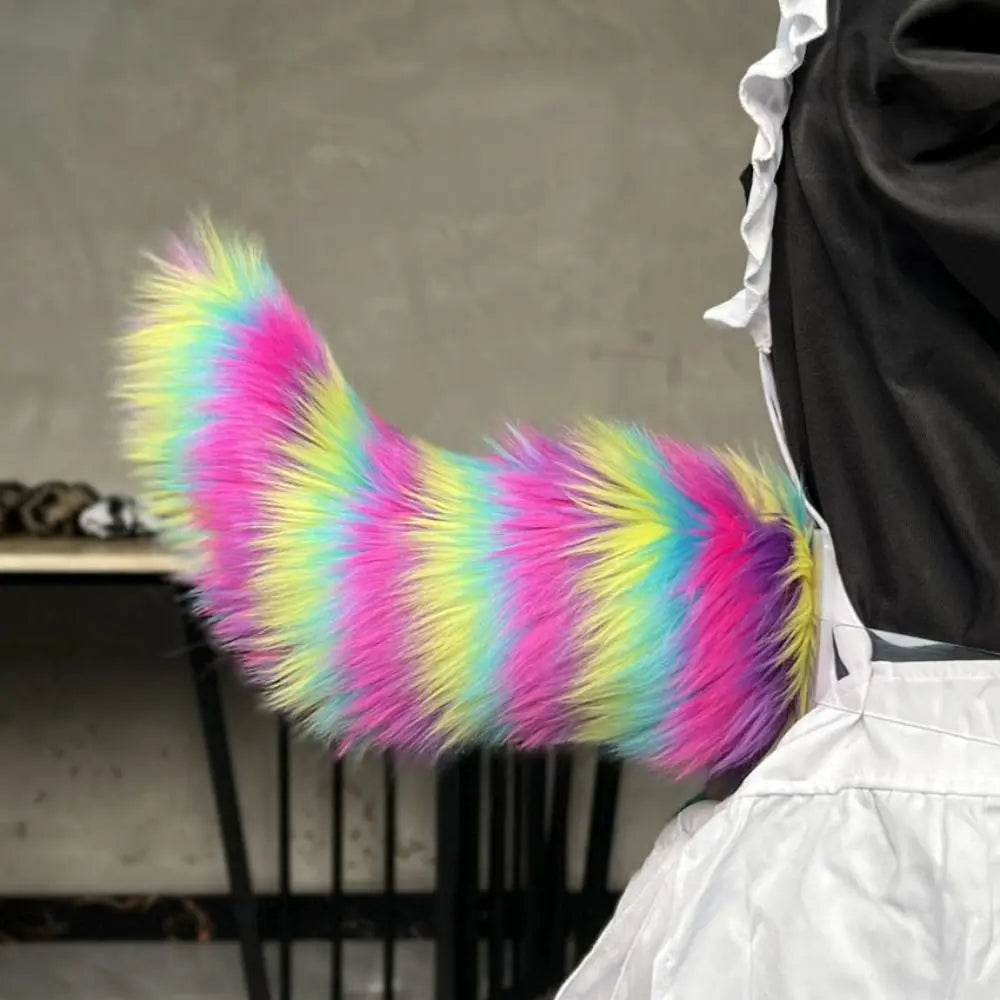 Electric Moving Cosplay Tail – Remote Control, USB Rechargeable Fur Cosplay Costume Tail PLUSH