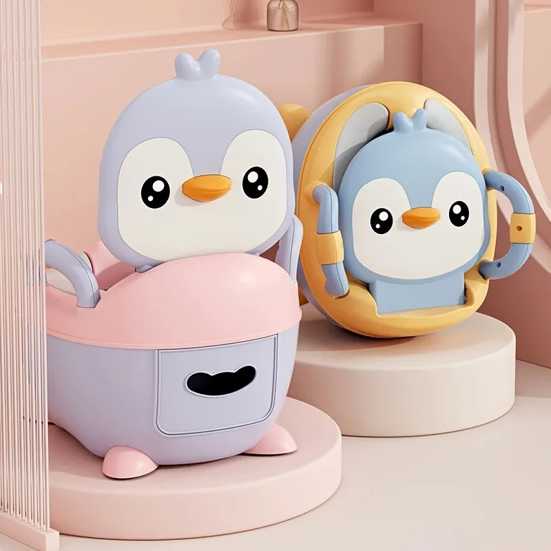 Penguin Kids Training Potty – Soft Cushioned Seat for Toddlers Toddler Training Potty PLUSH