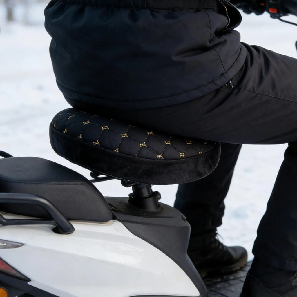 Winter Fleece Motorcycle Seat Cover – Thermal Cushion Pad Motorcycle Seat Cover PLUSH