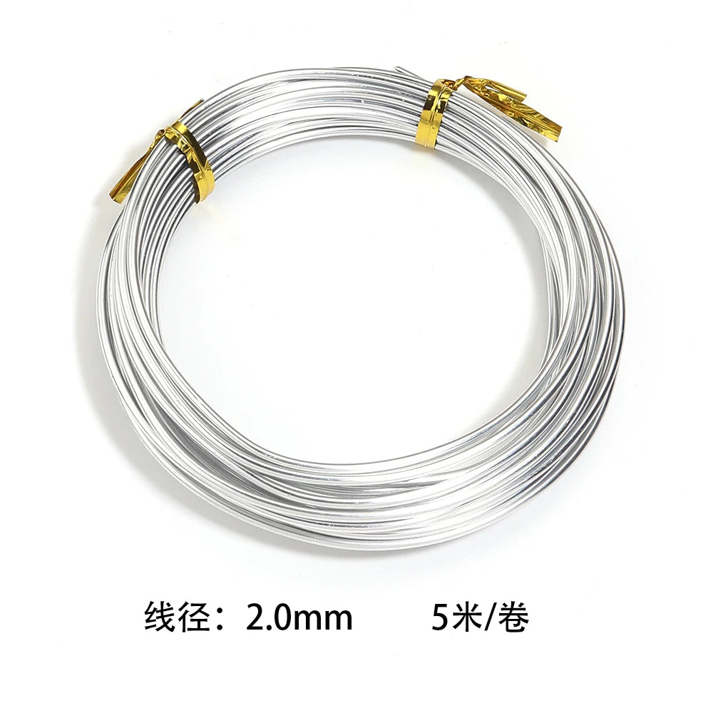 Silver Anodized Aluminum Wire Coil – DIY Jewelry & Crafts Jewelry Craft Wire PLUSH 2mm 5meters