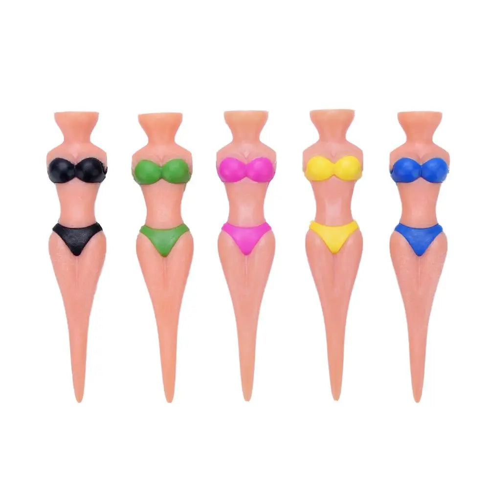 Bikini Lady Novelty Golf Tees 5pcs – Fun Golf Accessories Novelty Golf Tees PLUSH