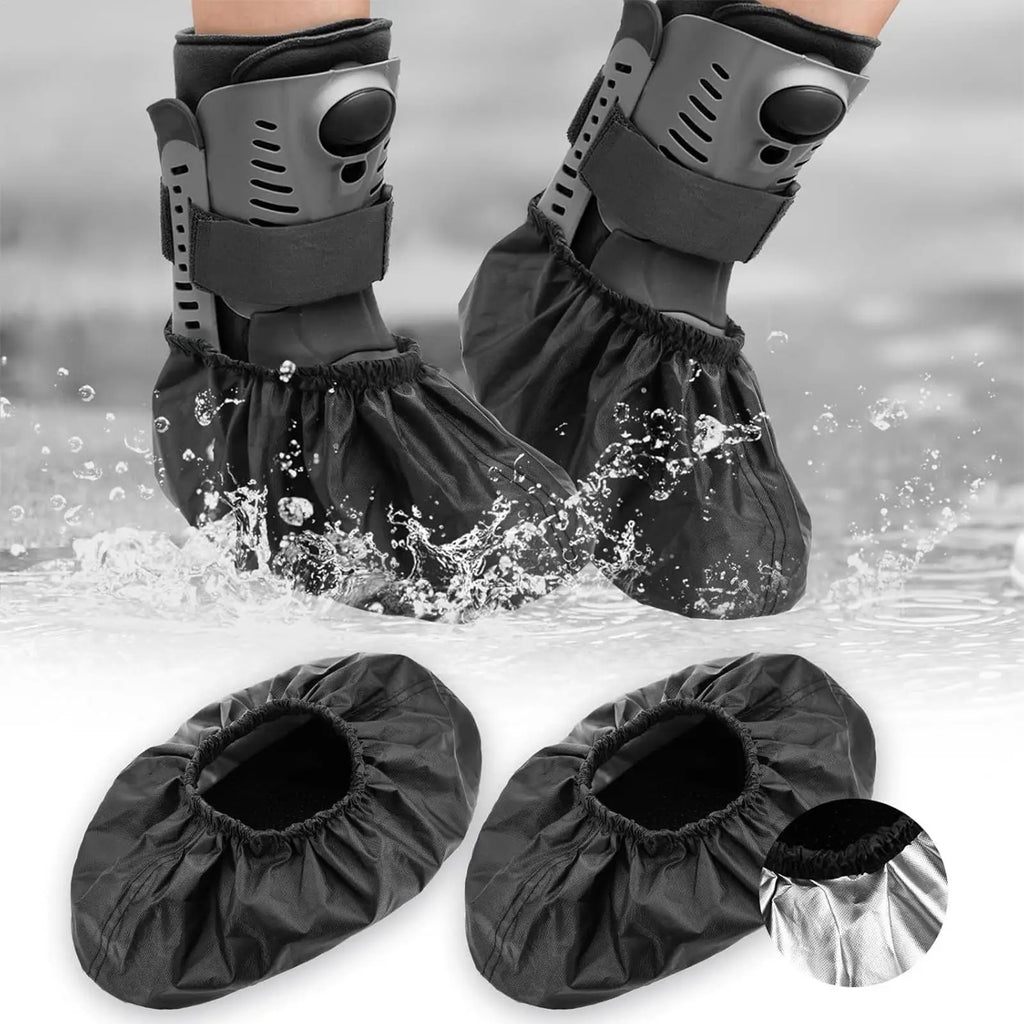Walking Boot Covers 2Pcs – Waterproof Non-Slip Shoe Covers Boot Shoe Cover PLUSH
