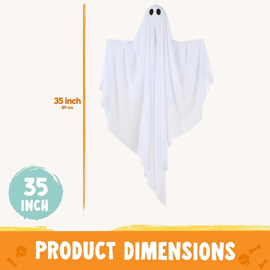 Halloween Ghost LED String Lights 8 Modes Waterproof Battery Halloween String Lights PLUSH
